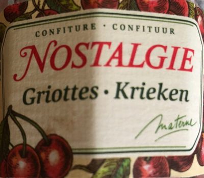 Image descriptive de Confiture Nostalgie Griottes, Kirsche