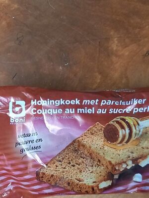 Image descriptive de Honingkoek met parelsuiker