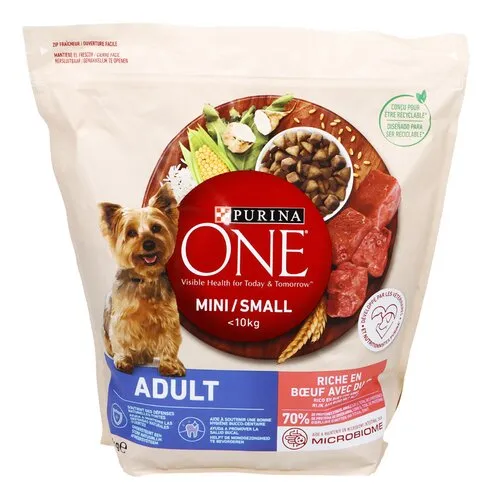Croquettes chien Mini Adulte avec du boeuf et du riz
