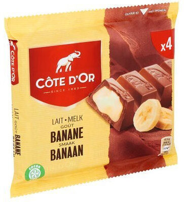 Chocolat lait gout banane