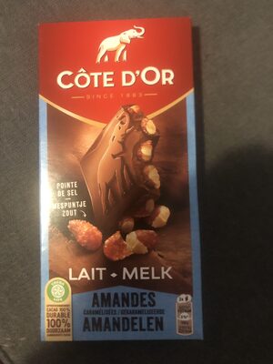 Image descriptive de Bloc lait amandes caramélisées pointe de sel