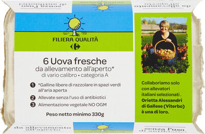 Image descriptive de Filiera qualità uova fresche di vario calibro