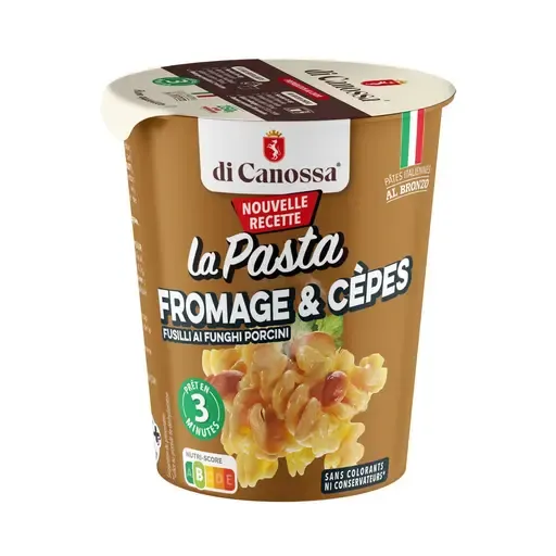 DI CANOSSA Cup Fusilli Funghi Porcini à la sauce aux cèpes