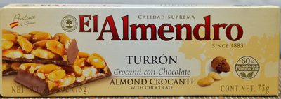 Delhaize,El Almendro Turron Crocanti con Chocolate