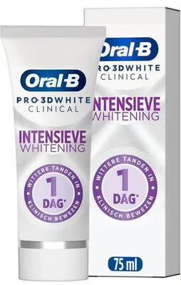 Oral-B Pro 3D White Clinical Intensieve Whitening Radiant White Tandpasta