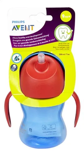 AVENT Paille Bleu 200ml