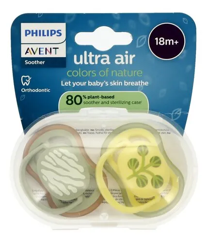 AVENT sucet.Air +18m menthe/ivoire 2pc